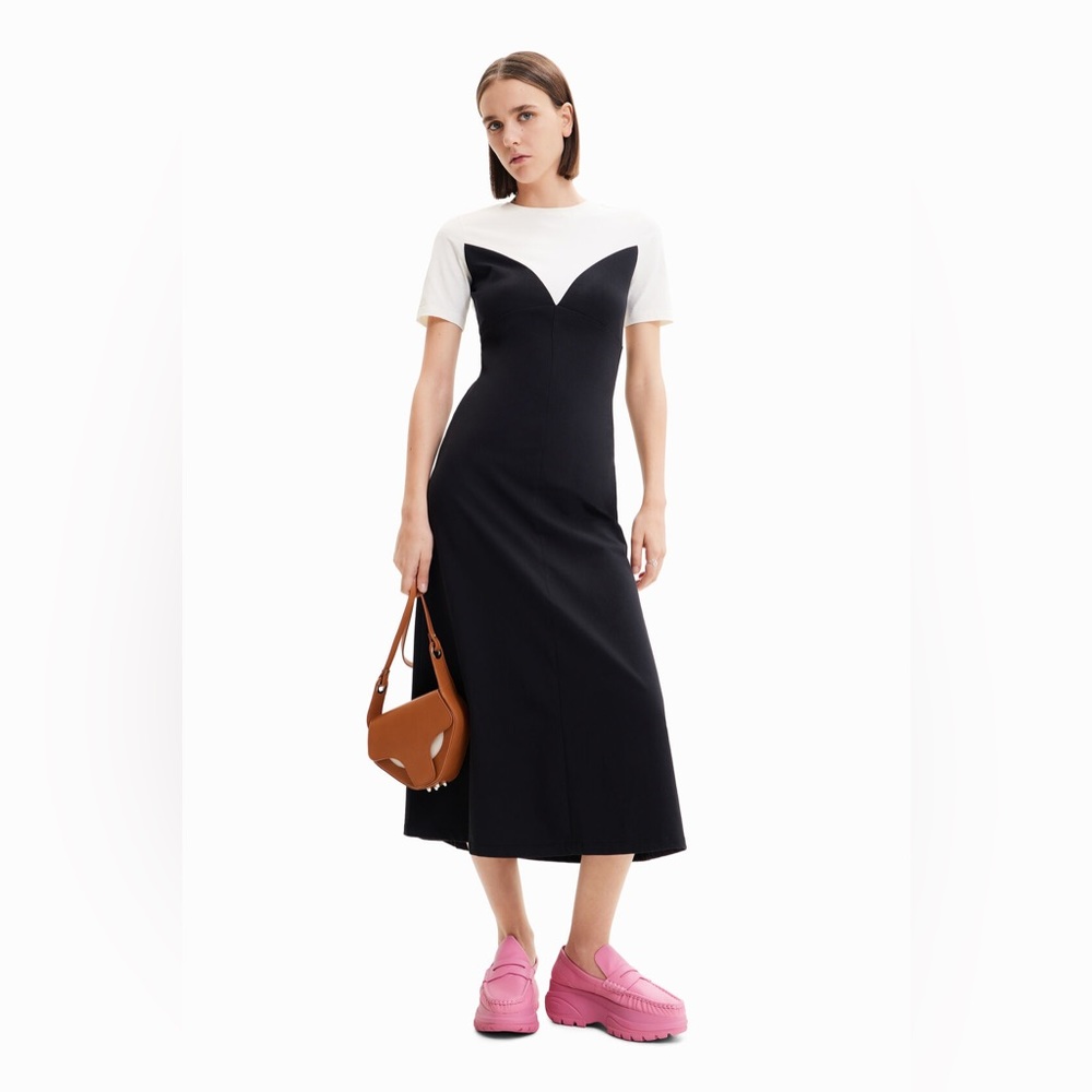 Desigual x Maitrepierre corset effect dress
